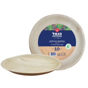 צלחות גדול מדקל 10 יח