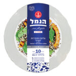 צלחות ונציה גדולות 10 יח' – צבע לבן