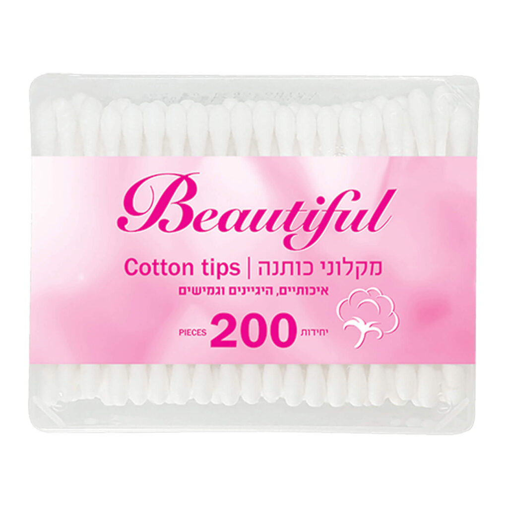 מקלוני כותנה 200 יח' - הנמל אריזות ושיווק | מוצרי צריכה | כשר