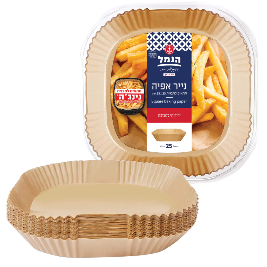 נייר אפיה לתבנית נינג'ה - 25 יחידות - הנמל אריזות ושיווק | נייר אפייה | כשר