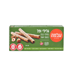 גלילי ופל בטעם אגוז - 100 גרם